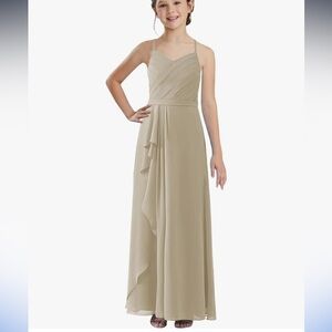Champagne jr bridesmaid/flower girl dress 6